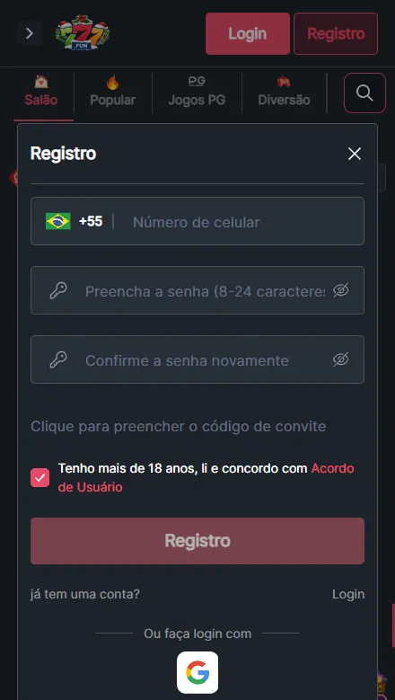 Cadastro na 777bet — crie sua conta em minutos e reivindique o bônus