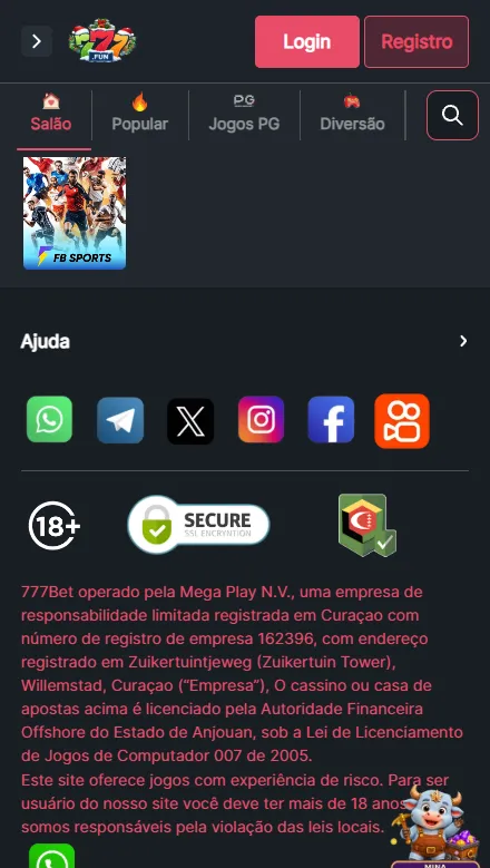 Slots online na 777bet — Fortune Tiger, Gates of Olympus e mais jogos